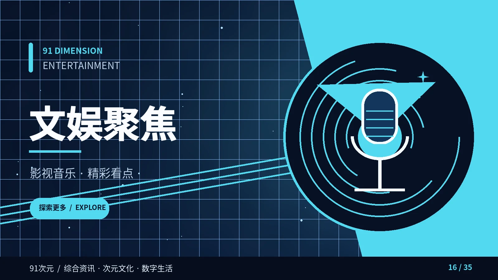 文娱与音乐专题视觉