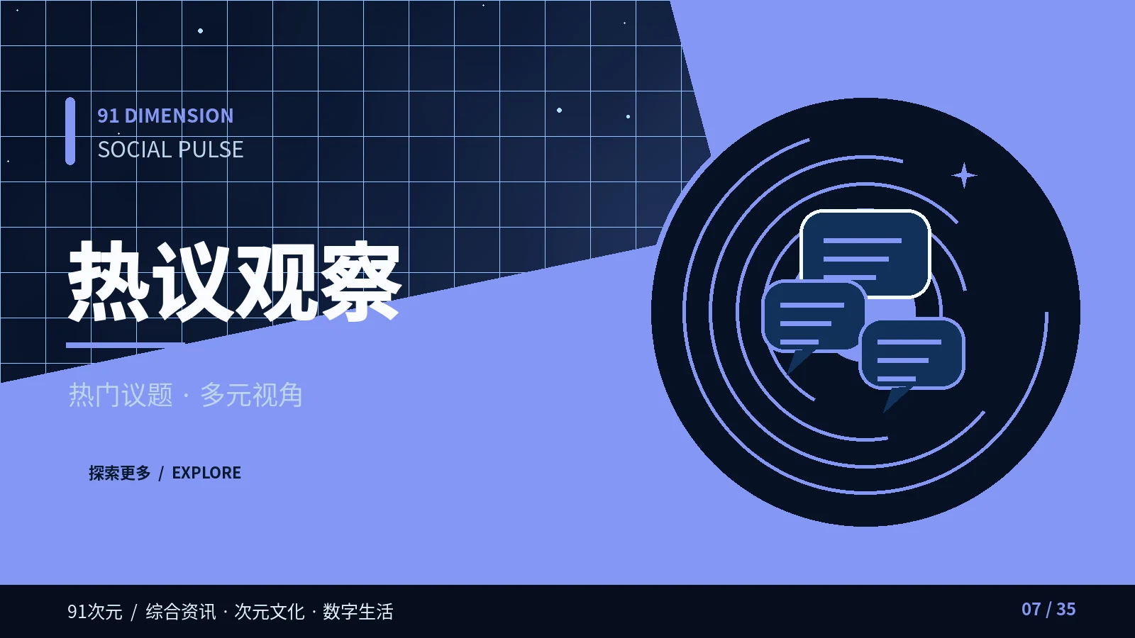 网络话题快读专题视觉
